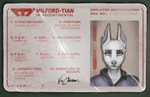 Rating: s
ID: 5546008
Date: 2025-05-03 11:27:28 -0400
Status: active
Score: 30
abstract_background alternative_fashion anthro blue_eyes card clothing english_text eyelashes female fur goth grey_body grey_fur headshot_portrait hi_res information_board jacket jessica_(syn-6) license lore neutral_expression portrait signature solo syn-6 text topwear post #5546008