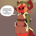 Rating: s
ID: 5536651
Date: 2025-04-28 18:01:12 -0400
Status: active
Score: 3
1:1 absurd_res belly black_sclera blush bodily_fluids breasts clothed clothing coat collar curled_horn curvy_figure demon dialogue dress eyebrows female fully_clothed green_clothing hair hand_on_belly hi_res holding_belly horn humanoid jacqui_clk looking_down nails not_furry open_mouth orange_hair pupils red_body red_eyes short_dress short_hair shy signature simple_background small_pupils solo spanish_text speech_bubble spiked_collar spikes standing sweat teeth text topwear translated winter_clothing post #5536651