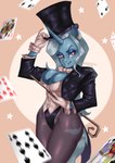 Rating: s
ID: 5028028
Date: 2024-09-03 14:51:04 -0400
Status: active
Score: 19
2022 5_fingers absurd_res anthro anthrofied artist_name bedroom_eyes big_breasts black_tie_(suit) blue_body blue_fur blue_hair blue_tail breasts button_(fastener) cane card clothed clothing coat corset cosplay cutie_mark digital_media_(artwork) dreamworks_smirk ear_piercing ear_ring equid equine eyelashes female fingers five_of_clubs four_of_clubs four_of_spades friendship_is_magic fur glistening glistening_breasts glistening_clothing glistening_coat glistening_hair glistening_hat glistening_headgear glistening_headwear glistening_tail glistening_top_hat glistening_topwear gloves grin grinning_at_viewer hair handwear hasbro hat headgear headwear hi_res highleg highleg_leotard holding_cane holding_object horn jack_of_spades legwear leotard lingerie looking_at_viewer mammal my_little_pony mythological_creature mythological_equine mythology narrowed_eyes nine_of_clubs nine_of_spades nire pantyhose piercing plantigrade playing_card portrait purple_clothing purple_coat purple_eyes purple_hat purple_headwear purple_leotard purple_topwear queen_of_diamonds ring_piercing seductive smile smiling_at_viewer solo star star_ear_ring suit tail tailcoat ten_of_hearts text three-quarter_portrait tipping_hat top_hat topwear trixie_(mlp) unicorn unicorn_horn white_clothing white_corset white_gloves white_handwear zatanna post #5028028