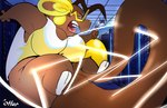 Rating: s
ID: 4474552
Date: 2023-12-15 16:39:05 -0500
Status: active
Score: 5
2022 2_toes 4_fingers alolan_form alolan_raichu anthro barefoot big_breasts big_tail biped bodily_fluids bottomless breasts brown_body brown_fur brown_hair cheek_spots cleavage clothed clothing deecie_(character) electricity electricity_manipulation elemental_manipulation eyewear feet female fingers floating frown fur generation_7_pokemon glasses hair hi_res holding_object holding_screwdriver holding_tool inner_ear_fluff inside leg_markings lightning long_tail looking_at_viewer markings narrowed_eyes nintendo oceanotter_(artist) open_frown open_mouth pokemon pokemon_(species) pokemorph prehensile_tail regional_form_(pokemon) round_glasses saliva screwdriver server_room shiny_pokemon shirt side_view signature socks_(marking) solo tail tank_top teeth toes tongue tools topwear topwear_only tuft yellow_eyes yellow_nose post #4474552