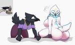 Rating: s
ID: 5598156
Date: 2025-05-25 18:56:57 -0400
Status: pending
Score: 3
5:3 absurd_res anthro avian big_breasts big_butt bird black_body black_feathers blue_eyes bottomwear breasts butt carol_the_owl claws clothed clothing corvid corvus_(genus) dash_the_raven duo eyewear feather_hands feathers female female/female glasses hi_res humanoid looking_at_another looking_back looking_surprised oscine owl pants passerine question_mark raised_tail raven shocked sitting tail tail_feathers thick_thighs toe_claws twtr white_body white_feathers post #5598156