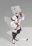 Rating: s
ID: 4075787
Date: 2023-05-27 04:53:03 -0400
Status: active
Score: 54
2022 4_toes absurd_res anthro big_tail black_bottomwear black_clothing black_eyes black_leggings black_legwear black_shorts black_skirt black_stockings bottomwear cc-by-sa chinese_commentary cloak clothing coat commentary computer creative_commons digital_media_(artwork) electronics english_commentary eyewear feet femboy footwear fur glasses grey_background hair hi_res high-angle_view holding_laptop krita_(artwork) laptop leggings legwear long_sleeves looking_at_viewer male mammal mascot mink mustelid musteline open-toed_sneakers pants paws plantigrade sable_(animal) sandals shoes shorts signature simple_background singularity_viewer skirt solo spirit_animals_in_disguise sports_sandals standing stockings streetwear tail techwear three-quarter_view toes topwear true_musteline tyson_tan white_body white_clothing white_coat white_footwear white_fur white_hair white_shoes white_topwear zoey_the_spirit_sable post #4075787