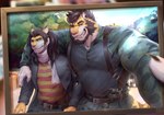 Rating: s
ID: 5643288
Date: 2025-06-15 02:19:18 -0400
Status: active
Score: 19
2021 absurd_res akimori_(myokuju) anthro arm_around_shoulders beard black_claws black_clothing black_hair black_jacket black_topwear blue_eyes camera camo camo_clothing camo_print camo_shirt camo_topwear claws clear_sky clothing day duo facial_hair fangs father_(lore) father_and_child_(lore) father_and_son_(lore) felid finger_claw forest fur green_camo hair hi_res holding_camera holding_object holding_picture inside jacket lion long_hair looking_at_viewer male mammal markings michael_(myokuju) multicolored_body multicolored_fur one_eye_closed outside pantherine parent_(lore) parent_and_child_(lore) parent_and_son_(lore) pattern_clothing pattern_shirt pattern_topwear physen picture_frame plant red_stripes sabertooth_(anatomy) scarf shirt sky son_(lore) striped_clothing striped_markings striped_shirt striped_tail striped_topwear stripes tail tail_markings taking_picture taking_selfie teeth tiger topwear tree two_tone_body two_tone_fur white_body white_fur white_scarf wink yellow_body yellow_fur yellow_stripes post #5643288