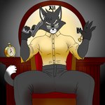 Rating: s
ID: 5571682
Date: 2025-05-14 13:25:34 -0400
Status: active
Score: 4
anthro black_body bottomwear clock clothing collared_shirt domestic_cat dress_shirt eyewear felid feline felis glasses gun gun_to_head head_tuft hi_res holding_object holding_weapon lackadaisy male mammal mordecai_heller pants ranged_weapon round_glasses shirt sitting solo tight_clothing topwear tuft weapon wearing_glasses whitestellar post #5571682