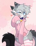 Rating: s
ID: 5634059
Date: 2025-06-10 21:57:43 -0400
Status: pending
Score: 78
2025 absurd_res anthro bell bell_collar blep blue_collar blue_eyes blush bottomwear clothed clothing collar digital_media_(artwork) dipstick_ears dipstick_tail domestic_cat ear_markings egyptian_mau eyewear felid feline felis femboy flirting flirting_with_viewer footwear fur glasses gold_bell grey_body hair hand_between_legs heart_symbol hi_res hoodie leg_warmers legwear long_sleeves looking_at_viewer male mammal markings mochimunchkinz multicolored_ears nixuelle one_eye_closed oversized_clothing oversized_hoodie oversized_topwear pattern_bottomwear pattern_clothing pink_clothing pink_hoodie pink_nose pink_topwear simple_background smile socks solo spots spotted_markings striped_bottomwear striped_clothing stripes tail tail_markings thigh_highs thigh_socks tongue tongue_out topwear post #5634059