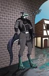 Rating: s
ID: 3819287
Date: 2023-01-18 12:57:24 -0500
Status: active
Score: 7
2023 absurd_res anthro archway armor blue_body blue_eyes blue_scales bottomwear breastplate building cape claws clothed clothing dagger detailed_background dialogue digital_media_(artwork) digitigrade english_text feet green_body green_scales halftone halftone_background halftone_shading hi_res horn lizard looking_at_viewer male markings melee_weapon outside pants pattern_background reptile rogue scale_markings scales scalie shirt signature silveredeyesart simple_background sky smile solo spaulder standing text toe_claws toes topwear vambrace weapon white_body white_scales post #3819287