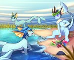 Rating: s
ID: 5299134
Date: 2025-01-10 15:32:49 -0500
Status: active
Score: 27
2022 3_fingers 3_toes absurd_res bag bandage black_nose blue_body blue_eyes blue_hair chatting cloud detailed_background eeveelution feet female feral fin fingers generation_1_pokemon grass group hair herbs hi_res male mazzie_(vaporeon) mortar_and_pestle moss nintendo paws petrus_(petruslol) plant pokemon pokemon_(species) purple_eyes rock ruka_vaporeon sand sitting toes trio vaporeon water weeds xecho7x yellow_eyes post #5299134
