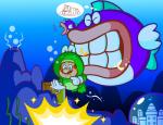 Rating: s
ID: 2063140
Date: 2019-11-23 09:14:25 -0500
Status: active
Score: 5
?_block block brother_(lore) brothers_(lore) bubble castle cheep_chomp emanata eyes_closed fish frog_mario group hi_res human interrobang item_box jamesmantheregenold luigi mammal marine mario mario_bros nintendo open_mouth purple_body purple_scales scales sibling_(lore) super_mario_bros._3 swimming twins_(lore) underwater water white_body white_scales post #2063140