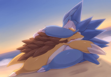 alolan_sandslash blush claws cuddling duo eyes_closed feral kajinchu nintendo outside pokémon pokémon_(species) regional_variant sand sandslash smile sunset video_games water
Rating: Safe
Score: 8
User: Jasperinity
Date: April 19, 2018 alolan_sandslash blush claws cuddling duo eyes_closed feral kajinchu nintendo outside pokémon pokémon_(species) regional_variant sand sandslash smile sunset video_games water
Rating: Safe
Score: 8
User: Jasperinity
Date: April 19, 2018