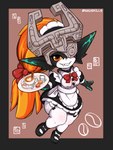 Rating: s
ID: 5285196
Date: 2025-01-03 21:51:34 -0500
Status: active
Score: 43
3:4 accessory apron armor beverage blush bow_ribbon choker clothing coffee cookie dark_body dark_skin fangs female floating food footwear fused_shadow garter_straps hair hair_accessory hair_ribbon headgear headwear helmet hi_res humanoid imp jewelry legwear looking_at_viewer macaron_(food) maid_uniform markings midna nauskills necklace nintendo orange_eyes orange_hair plate ribbons shoes short_stack simple_background solo teeth the_legend_of_zelda thick_thighs thigh_highs twilight_princess uniform post #5285196
