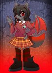 Rating: s
ID: 2252297
Date: 2020-05-11 14:38:37 -0400
Status: active
Score: 9
absurd_res anthro black_hair boots bottomwear canid canine canis chibi claws clothed clothing colored_nails comet_(puyo_puyo) demon fangs female footwear formal fully_clothed gradient_background grey_ears grey_tail hair hi_res hybrid knee_highs knee_socks legwear mammal nails pechhi puyo_puyo red_claws red_eyes red_nails red_tail school_uniform sega shoes simple_background skirt socks solo star tail teeth uniform wolf wolfette_(wolfetteplays) post #2252297