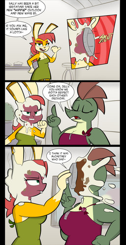 Rating: s
ID: 5402712
Date: 2025-02-28 09:56:31 -0500
Status: active
Score: 5
absurd_res anthro big_breasts breasts buckteeth candy chocolate clothed clothing comic dessert dialogue digital_media_(artwork) dinner duo english_text explaining eyes_closed female female/female food food_fetish food_fight food_play formal_dress fruit furniture gesture green_eyes hair hand_gesture hi_res jelly-limos lagomorph leporid lizard looking_at_viewer mammal onomatopoeia open_mouth overweight pastry paul_mccartney pie_fight pie_in_face plant pointing pointing_up rabbit red_hair reptile sally_barros scalie sebaku simple_background sound_effects speech_bubble splat strawberry table talking_to_another teeth text zipper post #5402712