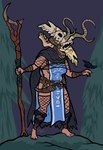 Rating: s
ID: 2819035
Date: 2021-07-07 03:13:17 -0400
Status: active
Score: 15
2020 2_horns absurd_res antlers armor armwear avian bag belt bird bird_on_hand black_body black_feathers bone breasts cape clothed clothing colored detailed detailed_background digital_drawing_(artwork) digital_media_(artwork) duo fantasy feathers female feral fishnet_clothing fishnet_legwear fishnet_topwear flat_colors forest fungus headgear headwear helmet hi_res holding_object holster horn humanoid knife knife_sheath leggings legwear looking_down mask mushroom not_furry_focus plant sheath_knife sheathed_knife side_boob signature skull skull_mask solo_focus staff standing teeth topwear tree utility_belt watermark wittless-pilgrim post #2819035
