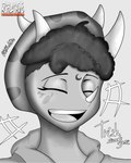 Rating: s
ID: 5619593
Date: 2025-06-03 22:44:00 -0400
Status: active
Score: 0
4:5 absurd_res anthro black_and_white cavemanon_studios ceratopsian clothing dinosaur eyelashes eyes_closed female goodbye_volcano_high hair hi_res hoodie horn laugh markings monochrome open_mouth ornithischian prehistoric_species rcblackdie reptile scalie smile snoot_game solo topwear triceratops trish_(gvh) post #5619593