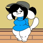 Rating: s
ID: 5650373
Date: 2025-06-18 04:24:12 -0400
Status: pending
Score: 20
1:1 3_toes 4chan_anon anthro big_ears black_eyes black_hair black_nose blue_clothing blue_sweater blue_topwear breasts closed_smile clothing deltarune feet female floppy_ears grey_clothing grey_hat grey_headwear hair hands_behind_back hat headgear headwear hi_res long_tail looking_at_viewer monster mouth_closed narrowed_eyes ponytail smile smug solo standing sweater tail tem temmie_(deltarune) thick_thighs toes topwear undertale_(series) unknown_artist white_ears white_tail wide_hips post #5650373