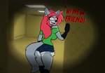 Rating: s
ID: 3503419
Date: 2022-08-13 03:56:34 -0400
Status: active
Score: 109
anthro bottomwear canid canine canis clothing constricted_pupils creepy_face english_text female footwear fur green_clothing green_shirt green_topwear grey_body grey_fur hair inner_ear_fluff lemondude liminal_spaces looking_at_viewer makeup mammal open_mouth pupils red_eyes red_hair scary serena_(lemondude) shirt shorts small_pupils smile socks solo standing teeth text the_backrooms tongue topwear tuft wolf post #3503419