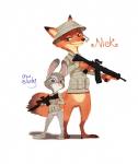 Rating: s
ID: 1011301
Date: 2016-10-02 08:17:01 -0400
Status: active
Score: 22
anthro assault_rifle bottomless canid canine casual_nudity clothed clothing disney duo electronics female fox fur grey_body grey_fur gun judy_hopps lagomorph leporid male mammal microphone nick_wilde pink_nose rabbit ranged_weapon red_body red_fox red_fur rifle simple_background size_difference smile true_fox uniform weapon white_background wu_liang_tuanzi zootopia post #1011301