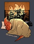 Rating: s
ID: 2986339
Date: 2021-10-21 21:26:06 -0400
Status: active
Score: 89
ambiguous_gender anthro bedding blanket captaincob content detailed_background english_text eyes_closed fire fireplace happy horn inside kobold log lying multicolored_body multicolored_scales on_side pale_scales pillow red_body red_scales red_spines reptile scales scalie signature smile solo spines tail tail_spines text thick_tail two_tone_body two_tone_scales warm wood post #2986339