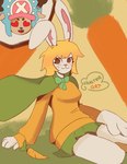 Rating: s
ID: 5464307
Date: 2025-03-29 16:18:19 -0400
Status: active
Score: 14
absurd_res anthro blonde_hair blush carrot carrot_(one_piece) clothed clothing digital_media_(artwork) duo female female/female food fur hair hasterart hi_res humanoid lagomorph leporid male mammal one_piece open_mouth plant rabbit short_hair simple_background solo solo_focus text tony_tony_chopper vegetable white_body white_fur post #5464307