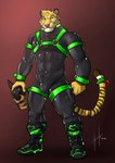 Rating: s
ID: 4838598
Date: 2024-06-08 17:23:36 -0400
Status: active
Score: 36
accessory animal_mask anthro bdsm_gear bdsm_outfit bell biker_boots bodysuit bulge clothing collar felid furgonomics green_collar green_eyes green_harness harness hi_res hufnaar latex male mammal mask pantherine pup_mask skinsuit smile smirk solo tail tail_accessory tail_bell tiger tight_clothing ulbrek vein veiny_muscles post #4838598