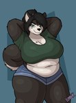 Rating: s
ID: 5554804
Date: 2025-05-07 07:22:24 -0400
Status: active
Score: 62
anthro arms_above_head belly belly_overhang big_belly big_breasts bra_lines breasts canid canine canis cleavage clothed clothing curvy_figure deep_navel domestic_dog female hi_res huge_breasts husky kayla_(lonnyk) lonnyk mammal markings mole_(marking) navel nordic_sled_dog overweight overweight_anthro overweight_female slightly_chubby slightly_chubby_anthro slightly_chubby_female solo spitz thick_thighs voluptuous wide_hips post #5554804