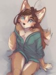 Rating: s
ID: 5645972
Date: 2025-06-16 10:04:37 -0400
Status: active
Score: 34
2025 5_fingers anthro bottomless bottomless_anthro bottomless_female breasts brown_body brown_fur brown_hair brown_tail canid canine canis clothed clothed_anthro clothed_female clothing cotton_(yshanii) countershade_torso countershading digital_media_(artwork) dingo female fingers front_view fur green_eyes hair heart_eyes heart_symbol hi_res inner_ear_fluff looking_at_viewer mammal partially_clothed partially_clothed_anthro partially_clothed_female simple_background sitting solo tail topwear topwear_only tuft yshanii post #5645972