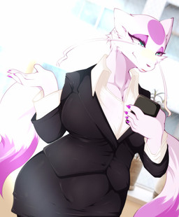 Rating: s
ID: 2554778
Date: 2021-01-02 05:30:52 -0500
Status: active
Score: 64
5_fingers absurd_res anthro belly big_breasts breasts cellphone clothed clothing electronics female fingers fur geiru_mirua generation_5_pokemon green_eyes hi_res mammal mienshao nintendo phone pokemon pokemon_(species) pokemorph smartphone solo suit white_body white_fur post #2554778