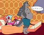 Rating: s
ID: 5600106
Date: 2025-05-26 15:34:47 -0400
Status: active
Score: 19
2025 4_arms 4_toes 5_fingers 8aerondight8 anthro arthropod athletic barefoot bed bee belly big_belly black_nose blue_hair boxers_(clothing) breasts canid canid_demon canine canon_couple clothed clothed_anthro clothed_female clothed_male clothing demon dialogue duo english_text fangs feet female fingers fox fur furniture grey_body grey_fur hair hellhound helluva_boss hindpaw humanoid_hands hybrid hymenopteran insect lying lying_on_bed male male/female mammal multi_arm multi_limb multicolored_body multicolored_fur multicolored_hair musclegut muscular muscular_anthro muscular_male mythological_canine mythological_creature mythology navel on_bed open_mouth overweight overweight_anthro overweight_male paws pink_hair queen_bee-lzebub_(helluva_boss) red_sclera scar smile speech_bubble standing tail teeth text toes tongue tongue_out topless topless_anthro topless_male two_tone_body two_tone_fur two_tone_hair underwear vortex_(helluva_boss) white_body white_eyes white_fur yellow_body yellow_fur post #5600106
