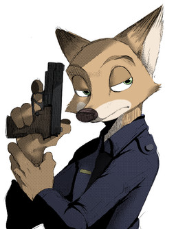 Rating: s
ID: 1108182
Date: 2017-01-15 16:21:59 -0500
Status: active
Score: 8
4_fingers anothercolouranon anthro canid canine clothed clothing colored disney dithering fingers fox fur green_eyes gun handgun holding_arm holding_gun holding_object holding_ranged_weapon holding_weapon looking_aside male mammal necktie nick_wilde pistol police police_uniform raizinndx ranged_weapon red_fox shirt simple_background solo tan_body tan_fur topwear true_fox uniform weapon white_background zootopia post #1108182