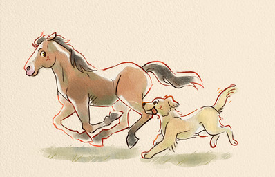 Rating: s
ID: 5664319
Date: 2025-06-24 06:58:49 -0400
Status: active
Score: 9
ambiguous_gender bojack_horseman bojack_horseman_(character) canid canine canis claragonza3 digital_media_(artwork) domestic_dog duo equid equine feral feralized hi_res horse mammal mr._peanutbutter netflix painting_(artwork) running watercolor_(artwork) post #5664319