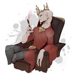 Rating: s
ID: 4047554
Date: 2023-05-12 09:47:24 -0400
Status: active
Score: 5
3_fingers alien alien_humanoid belt blue_eyes chair clothed clothing colored crossed_legs crown fingers furniture halo_(series) headgear hi_res holding_object holding_pipe humanoid kredri male microsoft not_furry pink_sclera san'shyuum simple_background sitting smoking smoking_pipe solo white_background xbox_game_studios post #4047554