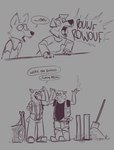 Rating: s
ID: 5404140
Date: 2025-03-01 01:11:13 -0500
Status: active
Score: 74
2025 absurd_res angry annoyed anthro barking bovid braces canid canine canis caprine character_request cigarette clothed clothing comic construction_equipment construction_site construction_worker dialogue domestic_dog female fully_clothed group herding_dog hi_res humor huntaway keadanger looking_at_viewer male mammal monochrome nervous pastoral_dog phoenix_(keadanger) raised_arm raised_arms sheep sheepdog shirt shovel smoke smoking tessa_(keadanger) tools topwear work work_uniform post #5404140
