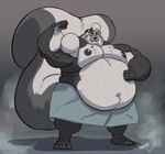 Rating: s
ID: 5527807
Date: 2025-04-24 18:27:45 -0400
Status: active
Score: 18
2025 anthro beard belly belly_overhang big_belly big_cheeks big_tail clothed clothing facial_hair fat_rolls flexing flexing_bicep grin hand_on_belly hi_res huge_belly huge_tail hyper hyper_tail karrnade male mammal mephitid moobs muscular muscular_anthro muscular_male mustache navel nipples obese obese_anthro obese_male overweight overweight_anthro overweight_male signature simple_background skunk smile solo steam tail topless towel towel_only water_on_body post #5527807