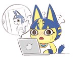 Rating: s
ID: 4584076
Date: 2024-02-07 09:15:49 -0500
Status: active
Score: 76
2020 animal_crossing ankha_(animal_crossing) anthro apple_inc. apple_macintosh blue_hair blush bob_cut bodily_fluids brand_parody celebrity_paradox clothed clothing computer confusion cutaway domestic_cat electronics erect_tail felid feline felis female hair laptop looking_at_computer looking_at_laptop looking_at_object looking_at_porn looking_at_screen looking_at_self macbook mammal nawa nintendo one_eye_closed open_mouth pornography question_mark self_search shocked simple_background solo sweat sweatdrop tail uraeus white_background wide_eyed wink post #4584076
