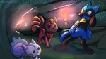 Rating: s
ID: 5592801
Date: 2025-05-23 13:57:19 -0400
Status: active
Score: 7
6_tails absurd_res ambiguous_gender anthro blue_eyes brown_eyes cave feral generation_1_pokemon generation_4_pokemon group hi_res multi_tail nintendo pachirisu pokemon pokemon_(species) pokemon_mystery_dungeon riolu scarf screamoshaymin spike_chunsoft tail torch trio vulpix post #5592801
