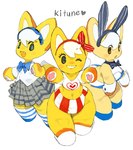 Rating: s
ID: 5662831
Date: 2025-06-23 15:10:24 -0400
Status: active
Score: 10
2025 anthro blush bottomwear canid canine clothing digital_media_(artwork) fake_ears fake_rabbit_ears female footwear fox group hair hi_res koki looking_at_viewer mammal open_mouth ribbons simple_background skirt socks surprised white_background white_hair yellow_body post #5662831