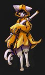 Rating: s
ID: 5574273
Date: 2025-05-15 14:57:11 -0400
Status: active
Score: 3
absurd_res arc_system_works blazblue clothing domestic_cat eye_patch eyewear felid feline felis fur hi_res jubei_(blazblue) looking_at_viewer male mammal markings multicolored_body multicolored_fur naircat simple_background solo standing weapon white_body white_fur yellow_clothing yellow_eyes post #5574273
