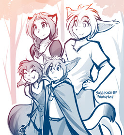 Rating: s
ID: 1596788
Date: 2018-07-12 13:58:37 -0400
Status: active
Score: 38
2018 adobe_photoshop_(artwork) anthro apron basitin braided_hair canid canine cape clothed clothing conditional_dnp digital_media_(artwork) eyes_closed facial_hair family father_(lore) female fox goatee grin group hair hand_on_head hand_on_hip hi_res hybrid keidran keith_keiser laura_(twokinds) mammal monochrome mother_(lore) parent_(lore) plant red_fox simple_background sketch smile son_(lore) tom_fischbach tree true_fox twokinds white_background young young_anthro post #1596788