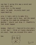 Rating: s
ID: 4747604
Date: 2024-04-27 20:25:54 -0400
Status: active
Score: 13
absurd_res ambiguous_gender artist_name author's_note black_text boxo clothing english_text eyelashes for_a_head grey_background half-closed_eyes hi_res hoodie humanoid mouth_closed narrowed_eyes not_furry object_head paper_bag simple_background solo text topwear post #4747604
