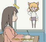 Rating: s
ID: 5656112
Date: 2025-06-20 16:58:39 -0400
Status: pending
Score: 14
:3 animal_humanoid azumanga_daioh blonde_hair bottomwear brown_hair cat_humanoid cat_tail chair clothing crossover desk duo emanata featureless_hands felid felid_humanoid feline feline_humanoid female floating furniture gesture hair human humanoid humor inside kasuga_ayumu legwear levitation long_hair mammal mammal_humanoid meme neco-arc pantsu-ripper pantyhose pencil purple_bottomwear purple_clothing purple_skirt red_eyes school school_uniform skirt smile subtitled sweater table text topwear tsukihime type-moon uniform waving white_clothing white_sweater white_topwear window post #5656112