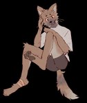 Rating: s
ID: 5647554
Date: 2025-06-17 00:03:45 -0400
Status: active
Score: 4
2025 absurd_res ankle_wraps anthro arm_tuft black_background black_nose bottomwear brown_pawpads clothed clothed_anthro clothed_male clothing digital_drawing_(artwork) digital_media_(artwork) elbow_tuft eyebrows fingers full-length_portrait fur hi_res male male_anthro mammal pawpads portrait shirt shorts simple_background sneasul solo t-shirt tail tan_body tan_fur topwear tuft whiskers white_clothing white_shirt white_t-shirt white_topwear post #5647554