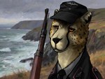 Rating: s
ID: 5658055
Date: 2025-06-21 12:42:47 -0400
Status: active
Score: 5
2025 amx32 army_hat army_uniform beach cheetah chinese_text clothed clothing cloud digital_drawing_(artwork) digital_media_(artwork) english_text felid feline fur german germany gun hi_res male mammal markings original_character ranged_weapon solo spots spotted_body spotted_fur spotted_markings standing text weapon world_war_2 post #5658055
