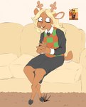 Rating: s
ID: 5666060
Date: 2025-06-25 01:45:52 -0400
Status: active
Score: 55
anthro antlers blonde_hair bottomwear brown_body brown_fur clothing deer deltarune dullvivid female fur hair hi_res hooves horn long_hair male mammal new_world_deer noelle_holiday reindeer skirt smile solo sweater sweater_vest topwear undertale_(series) vest wide_eyed post #5666060
