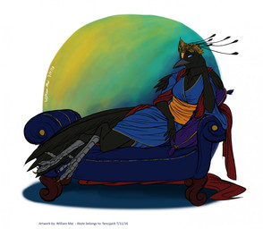 2016 4_fingers 4_toes akyte_(fancyjack) anisodactyl anthro arm_support avian beak bedding biped bird bird-of-paradise black_feathers blanket blue_background blue_eyes breasts chaise_longue claws cleavage clothed clothing crest crown digital_drawing_(artwork) digital_media_(artwork) digitigrade english_text eyelashes feather_tuft feathered_crest feathers female front_view full-length_portrait gradient_background green_background grey_beak grey_skin humanoid_hands leaning_on_elbow legs_together long_tail looking_at_viewer lying non-mammal_breasts on_couch orange_feathers orange_stripes pillow portrait queen queen_carola's_parotia recamier reclining robe royalty signature simple_background small_breasts smile sofa solo stripes tail_feathers talons text toes tuft watermark white_background wmdiscovery93 yellow_background
Rating: Safe
Score: 4
User: DiceLovesBeingBlown
Date: July 01, 2017 2016 4_fingers 4_toes akyte_(fancyjack) anisodactyl anthro arm_support avian beak bedding biped bird bird-of-paradise black_feathers blanket blue_background blue_eyes breasts chaise_longue claws cleavage clothed clothing crest crown digital_drawing_(artwork) digital_media_(artwork) digitigrade english_text eyelashes feather_tuft feathered_crest feathers female front_view full-length_portrait gradient_background green_background grey_beak grey_skin humanoid_hands leaning_on_elbow legs_together long_tail looking_at_viewer lying non-mammal_breasts on_couch orange_feathers orange_stripes pillow portrait queen queen_carola's_parotia recamier reclining robe royalty signature simple_background small_breasts smile sofa solo stripes tail_feathers talons text toes tuft watermark white_background wmdiscovery93 yellow_background
Rating: Safe
Score: 4
User: DiceLovesBeingBlown
Date: July 01, 2017