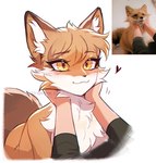 Rating: s
ID: 5650718
Date: 2025-06-18 10:03:34 -0400
Status: pending
Score: 45
2024 3rdperson_iz :3 ambiguous_gender anthro blush blush_lines canid canine caressing_face chest_tuft disembodied_hand duo eyebrow_through_hair eyebrows eyelashes feral fox fur hair heart_symbol human looking_at_another mammal offscreen_character orange_body orange_fur orange_hair photography_(artwork) reference_image signature simple_background tail translucent translucent_hair tuft white_body white_fur yellow_eyes post #5650718