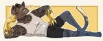 Rating: s
ID: 5405926
Date: 2025-03-01 20:00:57 -0500
Status: active
Score: 20
anthro bedroom_eyes bottomwear clothing felid feline heart_symbol hi_res imperatorcaesar lying male mammal meowdas narrowed_eyes on_side seductive shirt shorts simple_background solo tank_top tattoo topwear post #5405926