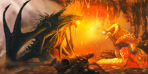 Rating: s
ID: 2273187
Date: 2020-05-28 01:57:01 -0400
Status: active
Score: 64
2020 ambiguous_gender back_spines black_body black_scales breath_powers cannon capcom cave digital_media_(artwork) duo elder_dragon elemental_manipulation feral fight fire fire_breathing fire_manipulation gogmazios head_spines hi_res horn kulve_taroth lone-scarab monster_hunter ranged_weapon scales spiked_tail spikes spikes_(anatomy) spines tail weapon post #2273187