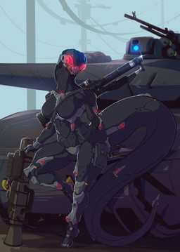 anthro armor bodysuit clothing female gun helmet looking_at_viewer ranged_weapon reptile rifle rube scalie skinsuit snake solo standing tank thick_thighs tight_clothing vehicle weapon wide_hips
Rating: Safe
Score: 18
User: Cat-in-Flight
Date: April 18, 2018 anthro armor bodysuit clothing female gun helmet looking_at_viewer ranged_weapon reptile rifle rube scalie skinsuit snake solo standing tank thick_thighs tight_clothing vehicle weapon wide_hips
Rating: Safe
Score: 18
User: Cat-in-Flight
Date: April 18, 2018