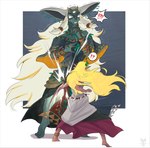 Rating: s
ID: 4896004
Date: 2024-07-04 00:53:42 -0400
Status: active
Score: 35
absurd_res anthro attack blonde_hair clothed clothing crotch_attack duo ear_piercing fur genital_torture grey_body hair hi_res horn humanoid humanoid_pointy_ears humor husband_and_wife hylian interrobang jewelry long_hair mammal married_couple nintendo pain piercing pointy_ears rauru_(tears_of_the_kingdom) sonia_(tloz) tears_of_the_kingdom tenebscuro the_legend_of_zelda white_hair zonai post #4896004