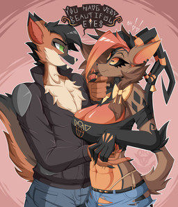 Rating: s
ID: 5655575
Date: 2025-06-20 12:25:07 -0400
Status: active
Score: 22
absurd_res accessory anthro blush bottomwear bovid bow_ribbon breasts canid canine canis caprine caprine_demon christmas claws cleavage clothed clothing demon dialogue digital_media_(artwork) duo english_text facial_piercing female flirting fox fur goat_demon hair hair_accessory hair_bow hair_ribbon hand_holding hand_on_chin hi_res holidays horn hybrid krampus krampus_(krampuscorner) krampuscorner male male/female mammal multi_eye piercing ribbons shorts simple_background tail text topwear torn_bottomwear torn_clothing torn_shorts post #5655575